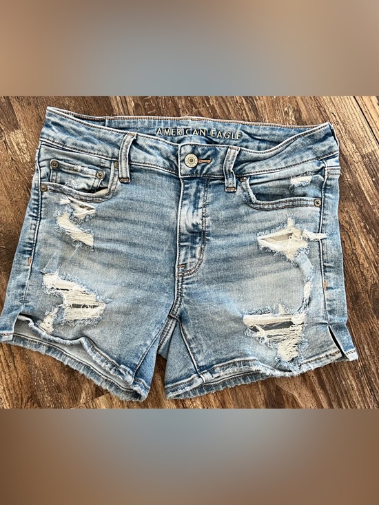 American Eagle Outfitters Pants - American Eagle Outfitters Light Wash Ripped Denim Shorts